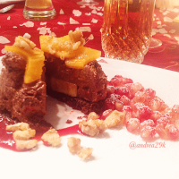 Mousse au Chocolat Törtchen mit Jasminteekern