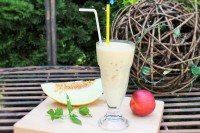 Honigmelone Joghurt Smoothie - www.candbwithandrea.com - Rezept