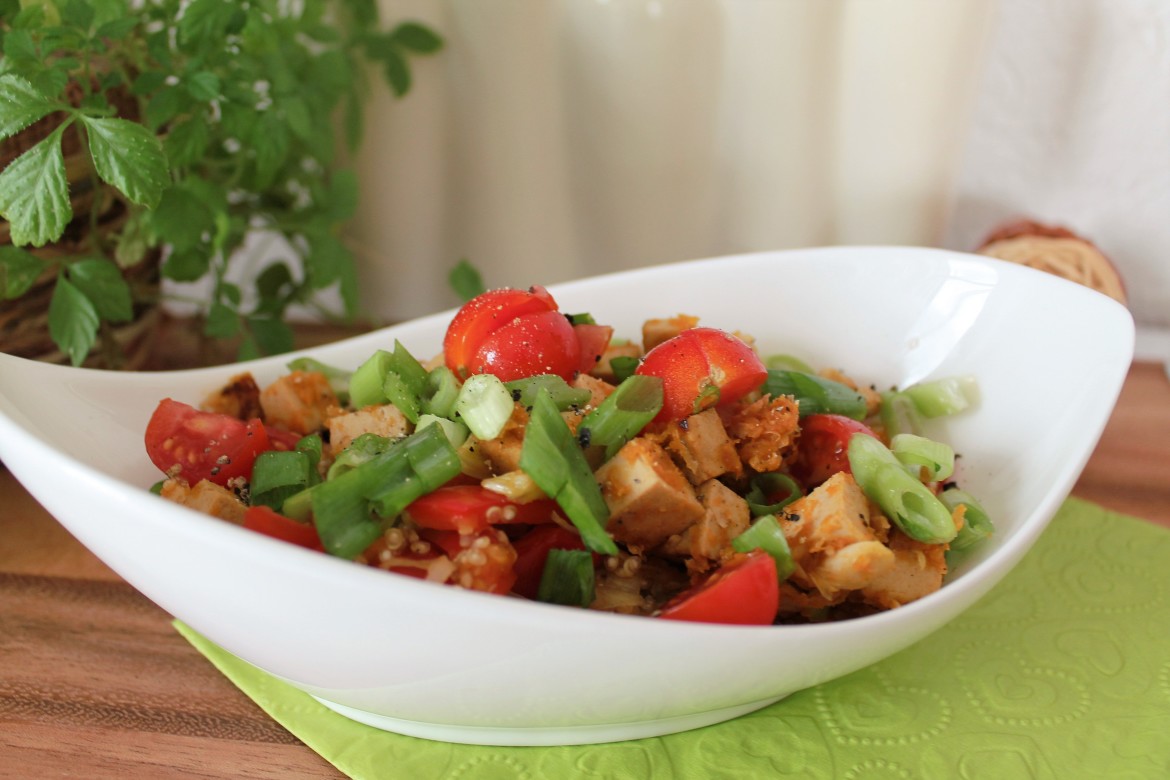 Asia Tabouleh mit Tofu - www.candbwithandrea.com - Rezept