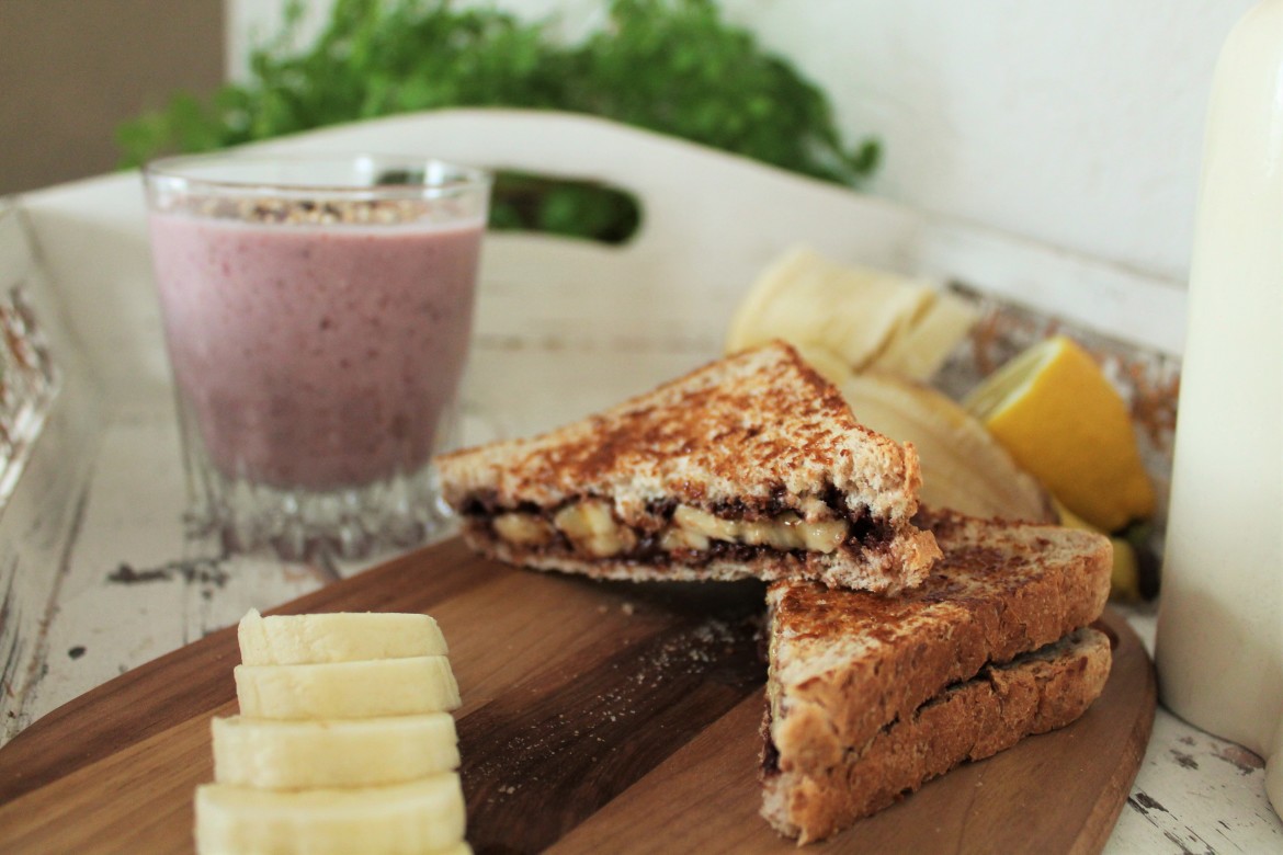 Schoko Bananen Toast - www.candbwithandrea.com - Rezept