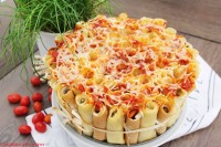 Cannelloni-Torte mit Frischkäse
