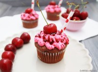 Double Chocolate Cherry Cupcakes