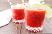 Geeiste Erdbeerlimonade