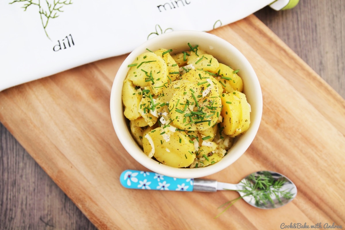 Selbstgemachter Pellkartoffelsalat C&B with Andrea