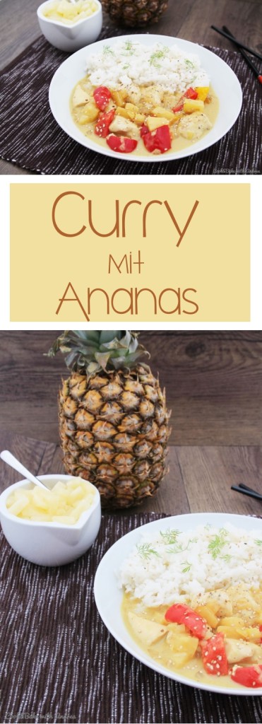 C&B with Andrea - Curry mit Ananas Rezept - www.candbwithandrea.com - vegan - Collage