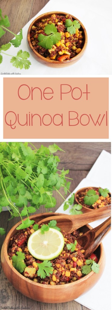 C&B with Andrea - One Pot Quinoa Bowl vegan - www.candbwithandrea.com - Collage