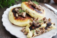 Kartoffeltaler mit Pilzfüllung