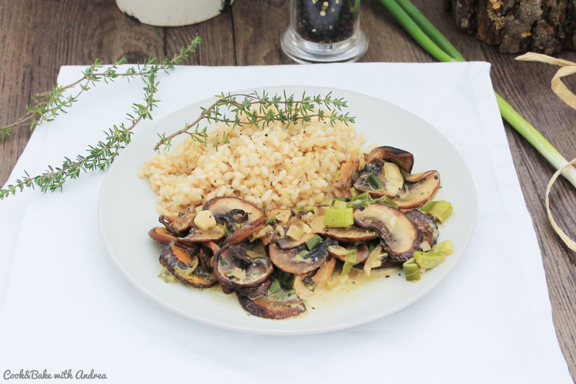 Pilz-Pfanne mit Naturreis - C&amp;B with Andrea