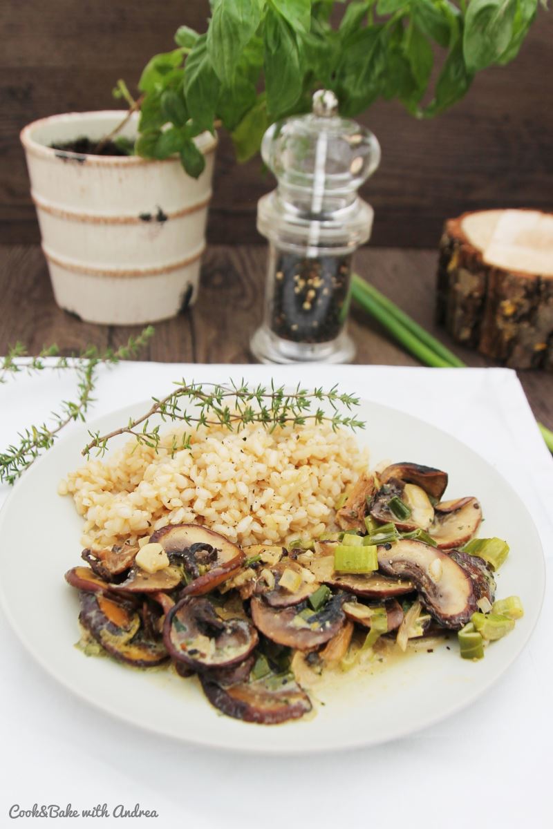 Pilz-Pfanne mit Naturreis - C&amp;B with Andrea