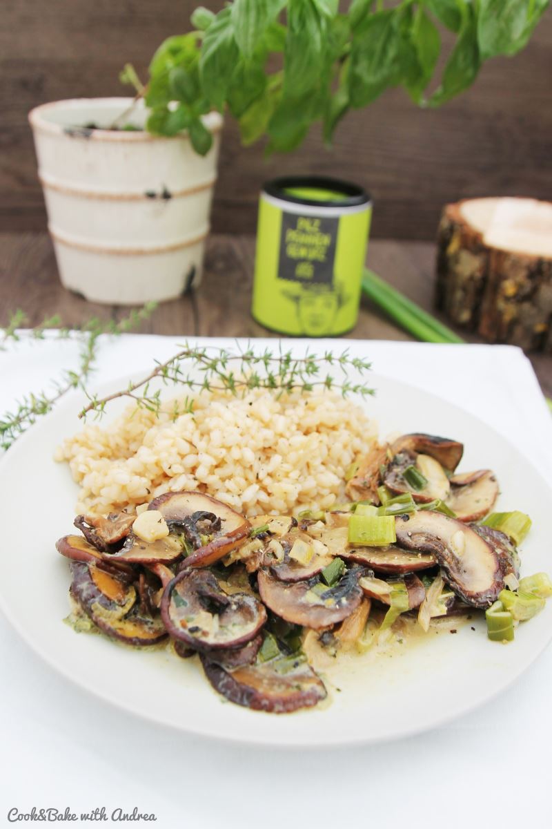 Pilz-Pfanne mit Naturreis - C&amp;B with Andrea