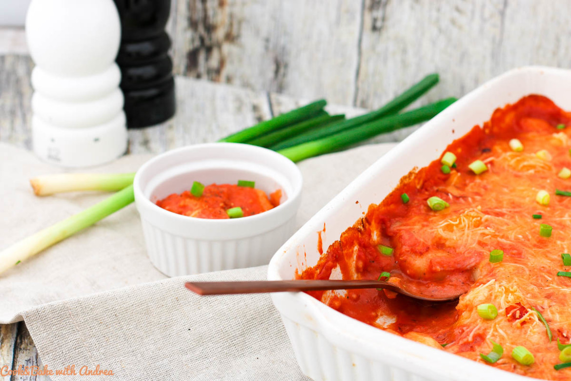 Überbackene Gnocchi mit Tomaten-Sahne-Sauce - C&amp;B with Andrea