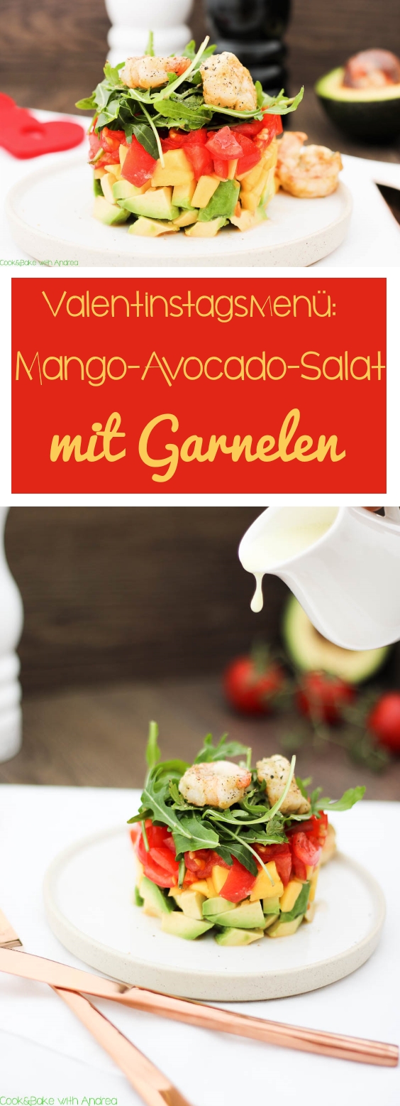 C&B with Andrea - Mango-Avocado-Salat mit Garnelen Rezept - www.candbwithandrea.com - Collage