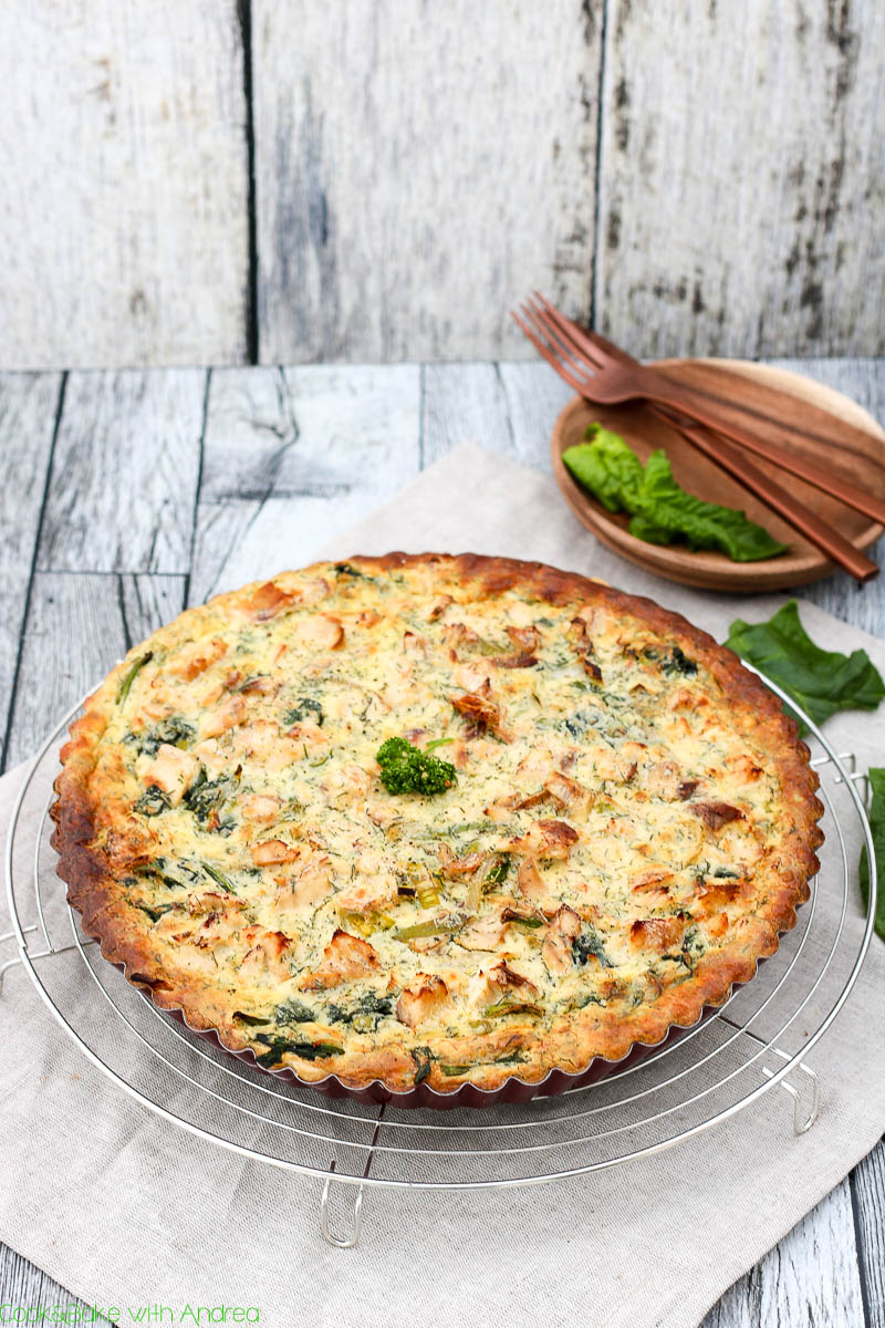 Herzhafte Quiche Mit Lachs Und Spinat C B With Andrea