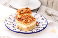 Bienenstichschnitten mit Rührteig