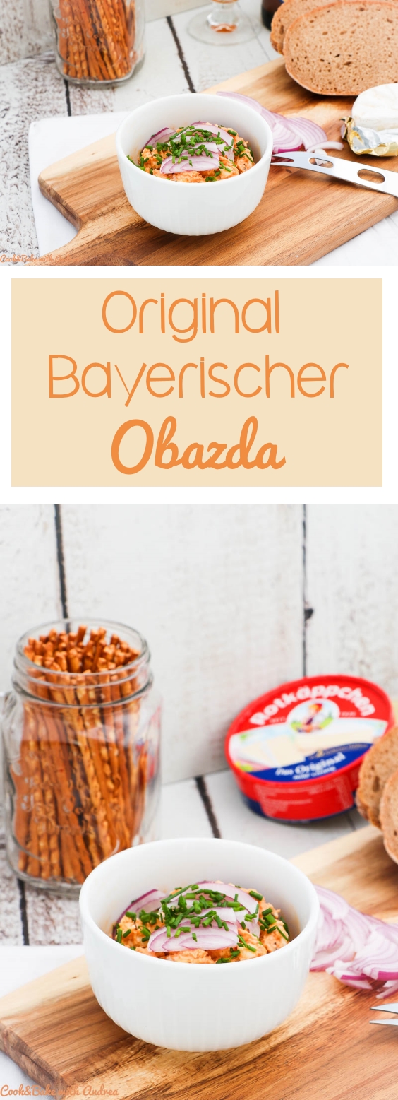 Die Wiesn bzw. das Oktoberfest in München ist in vollem Gange und für alle, die nicht dort sein können habe ich das passende Rezept: selbstgemachter Obazda/Obatzter/Obatzda! Das kinderleichte Rezept gibt´s bei Cook and Bake with Andrea.