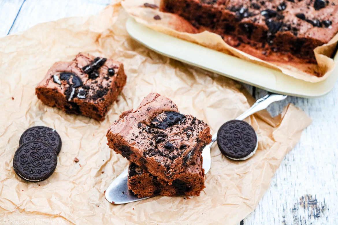 Saftige Brownies mit Oreo - C&amp;B with Andrea