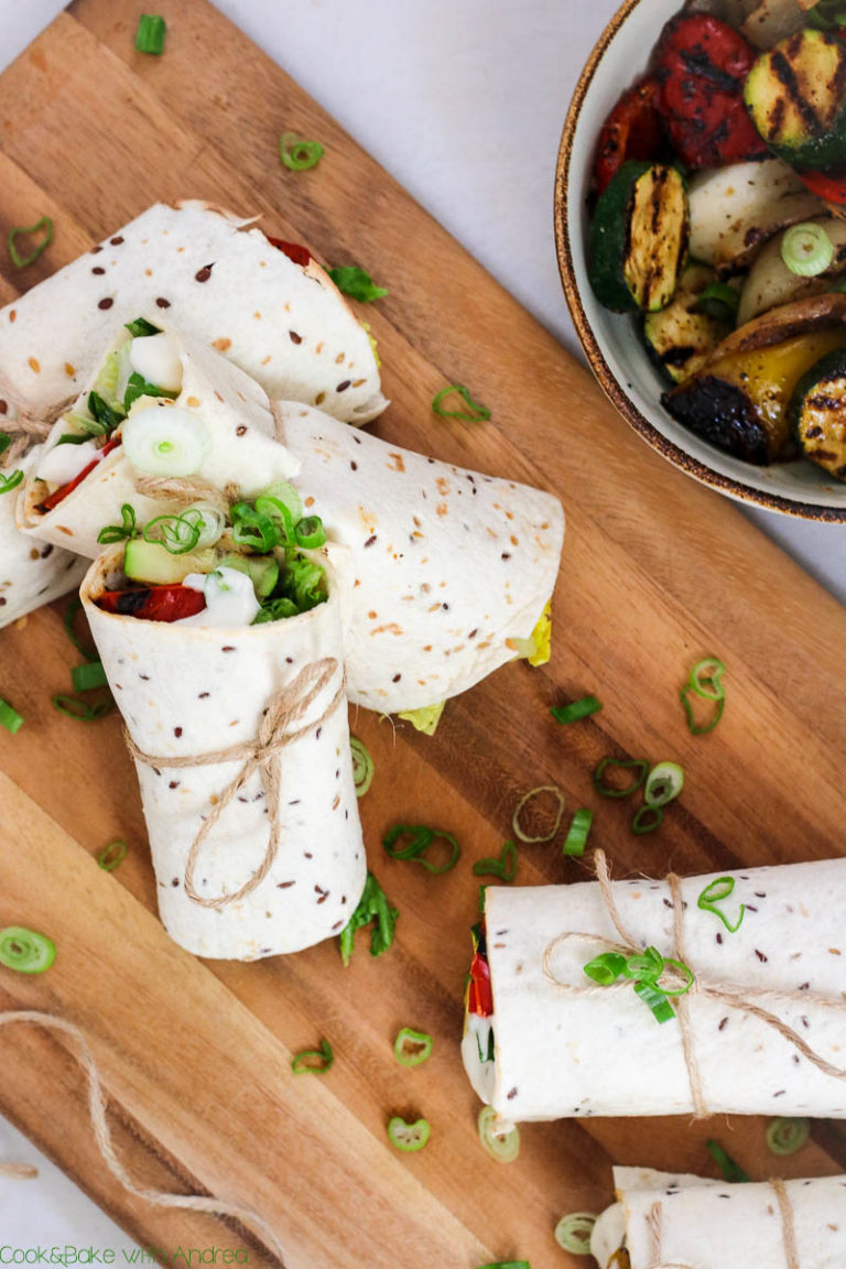 Vegetarische Wraps mit Grillgemüse - C&amp;B with Andrea