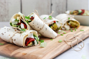 Vegetarische Wraps mit Grillgemüse