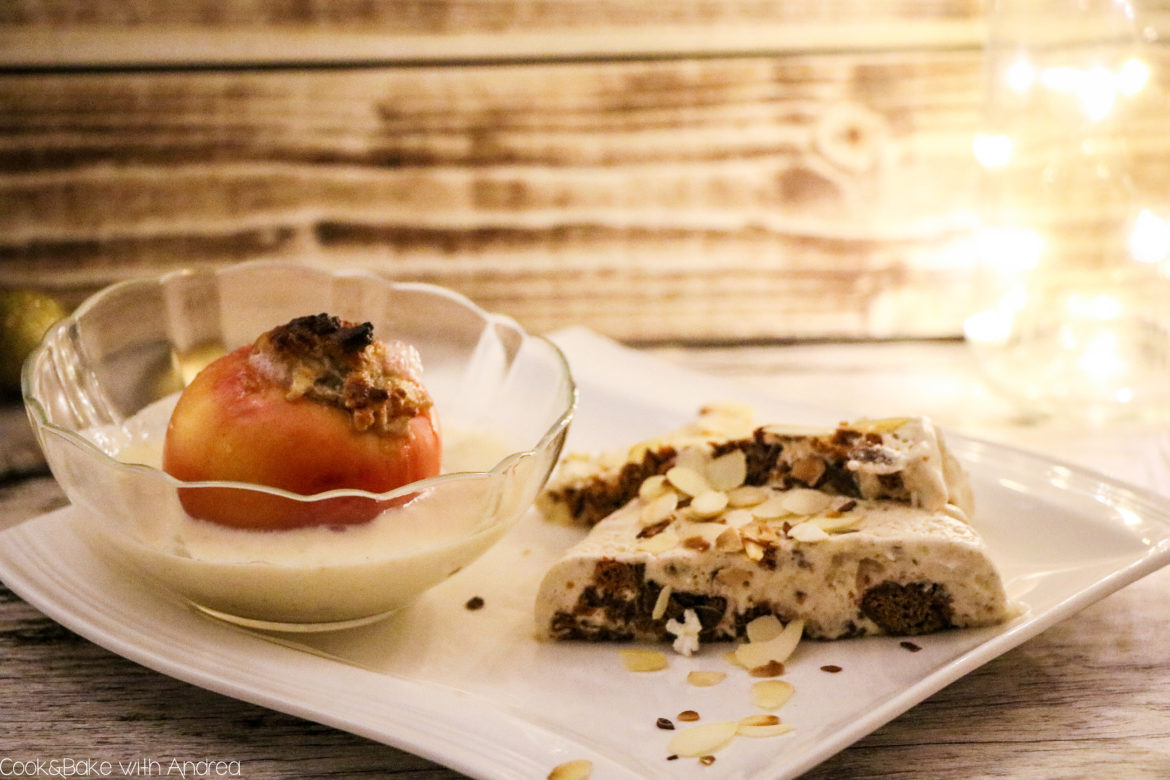 Gefüllter Bratapfel mit Lebkuchenparfait - C&amp;B with Andrea